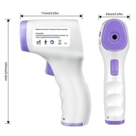 TERMOMETR BEZDOTYKOWY NA PODCZERWIEŃ LCD ELEKTRONICZNY CYFROWY DOKŁADNY AAA