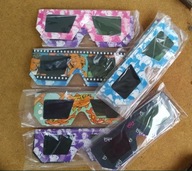 okulary 3D papierowe - kpl 50 szt