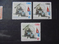 Kuba Mi. 760-62** 1-sz rocz. inwazji w Zatoce Świń