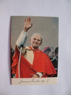 PAPIEŻ JAN PAWEŁ II FAKSYMILE stary ŚW. OBRAZEK