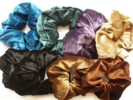 Gumka do włosów owijka scrunchie welurowa 8 szt.