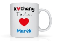 Kubek z imieniem na Dzień Ojca dla Taty na prezent urodziny