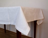 24209 BIAŁY OBRUS ŻAKARDOWY BAWEŁNIANY 120 X 150