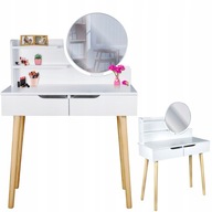 Toaletka z lustrem kosmetyczna dla DZIEWCZYNKI SCANDI NOWOCZESNA HIT