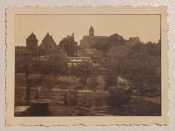 Stare zdjęcie Malbork Marienburg Most kolej Zamek fotografia niemiecka 1937