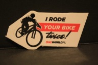 NAKLEJKA - BIKE WORLD RIDE - ROWER - MOTOR - AUTO