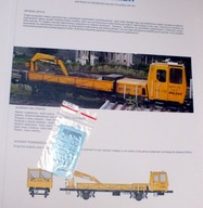 H0 Kalkomania Wózek Motorowy WM15A DOLKOM z instrukcją