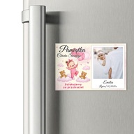 PREZENT NA CHRZEST ŚWIĘTY dla gości MAGNES PAMIĄTKOWY ZE ZDJĘCIEM upominek