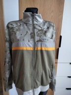 Bluza męska M młodzieżowa logowana Crafted khaki bluzy lampas