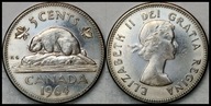 MNB - KANADA 5 Centów 1964 # st 2+