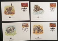 Uganda 1983 , WWF: słonie FDC