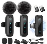2x MIKROFON KRAWATOWY DO IPHONE USB-C TELEFONU KOMPUTERA MINI DO VIDEO