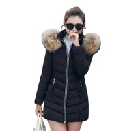 3XL KURTKA DAMSKA PIKOWANA FUTERKO ZIMOWA PŁASZCZ PARKA OCIEPLANA PŁASZCZYK