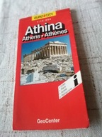 Ateny stary plan miasta linie kolejowe i autobus tramwaj metro