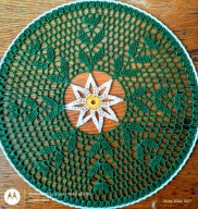 Serwetka .szydełk.na obręczy met.35 cm