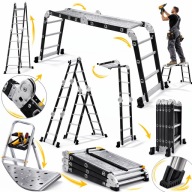 DRABINA SKŁADANA PRZEGUBOWA WIELOFUNKCJNA PODEST ROBOCZY IDEALNA NA BUDOWE