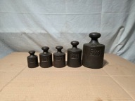 Stare odważniki handlowe - zestaw 0.5-5kg