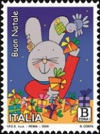 Włochy 2024 Znaczek 4739 ** Boże Narodzenie