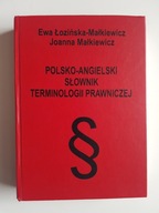 Polsko-angielski słownik terminologii prawniczej , ŁOZIŃSKA