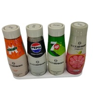 Stojak na syropy SodaStream 4 butelki – organizer na syropy, biały, prosty