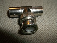 TRÓJNIK BNC - BNC wtyczka i 2 x BNC gniazdo -