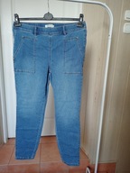 spodnie dżins strecz tchibo 44 jeggins na gumie