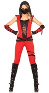 NINJA ASSASSIN SEKSOWNIE ZABÓJCZA WOJOWNICZKA Leg Avenue Strój Kostium ML L