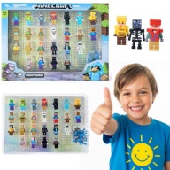 MINECRAFT FIGURKI ZESTAW 24 FIGURKI + DODATKI PREZENT NA DZIEŃ DZIECKA