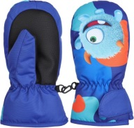 Rękawiczki zimowe dla dzieci jednopalczaste wiatroodporne ocieplane roz M