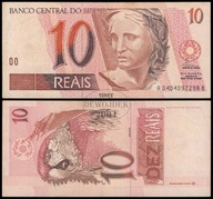 BNA - BRAZYLIA 10 Reais 1994 A-B 0404 # P245b # BARDZO RZADKI # VF