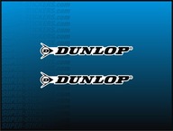 2x Naklejka Logo DUNLOP Rozmiar M (19 x 3cm) Motocykl Quad Cross Off-Road