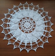 serwetka szydełkowa, szydełko RĘKODZIEŁO śr. 41 cm