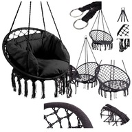 Huśtawka bocianie gniazdo z poduszkami 80 cm do ogrodu i domu 150kg