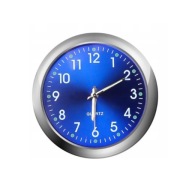 Zegar Kwarcowy do Auta Niebieski Zegarek Ozdoba Samochodu Uchwyt na Kartkę