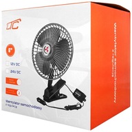 DUŻY WIATRAK WENTYLATOR SAMOCHODOWY OBROTOWY REGULOWANY OSCYLACJA 12V