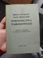 Drugi zjazd Delegatów Stronnictwa Narodowego odbyty w Londynie 1962