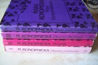 Utwory poetyckie Pisma wybrane tom 1 - 4 zestaw Maria Konopnicka