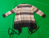 Sweter Marks&Spencer w paski w kolorach ziemi