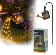 Solarna konewka ogrodowa LED na słupku efekt wody dekoracja ozdoba ogród