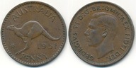 Australia 1 Penny - 1951r ... Monety