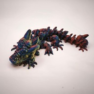 Smok Przegubowy Zainfekowany Baby Ruchomy Fantasy Flexi Dragon Sunset Hori.