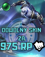 Dowolny skin za 975 RP na Twoje konto lol League of legends