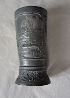 kubek cyna andenken gruss pamiątka Deutsch Piekar Piekary Śląskie schlesien