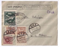 List z lotu kpt. Bolesława Orlińskiego na trasie Warszawa - Tokio w 1926r.