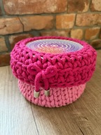 Szydełkowy koszyk - hand made - sztab Wolin