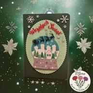 Kartka świąteczna „Wesołych Świąt” kula śnieżna DJora