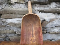 Stara DUŻA drewniana SZUFLA/ŁOPATA do zboża_LOFT PRL