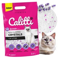 Żwirek silikonowy lawendowy Calitti Crystals podłoże do kuwet dla kota 3,8L