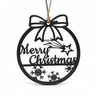 BOMBKA ŚWIĄTECZNA - Merry Christmas | Ozdoba na prezent Na choinkę 10cm
