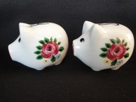 Świnki La Redoute przyprawniki solniczka pieprzniczka wys. 4,5 cm